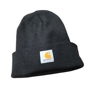 Carhartt Black Ribbed Beanie One Size